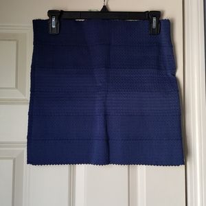 New blue mini bodycon skirt